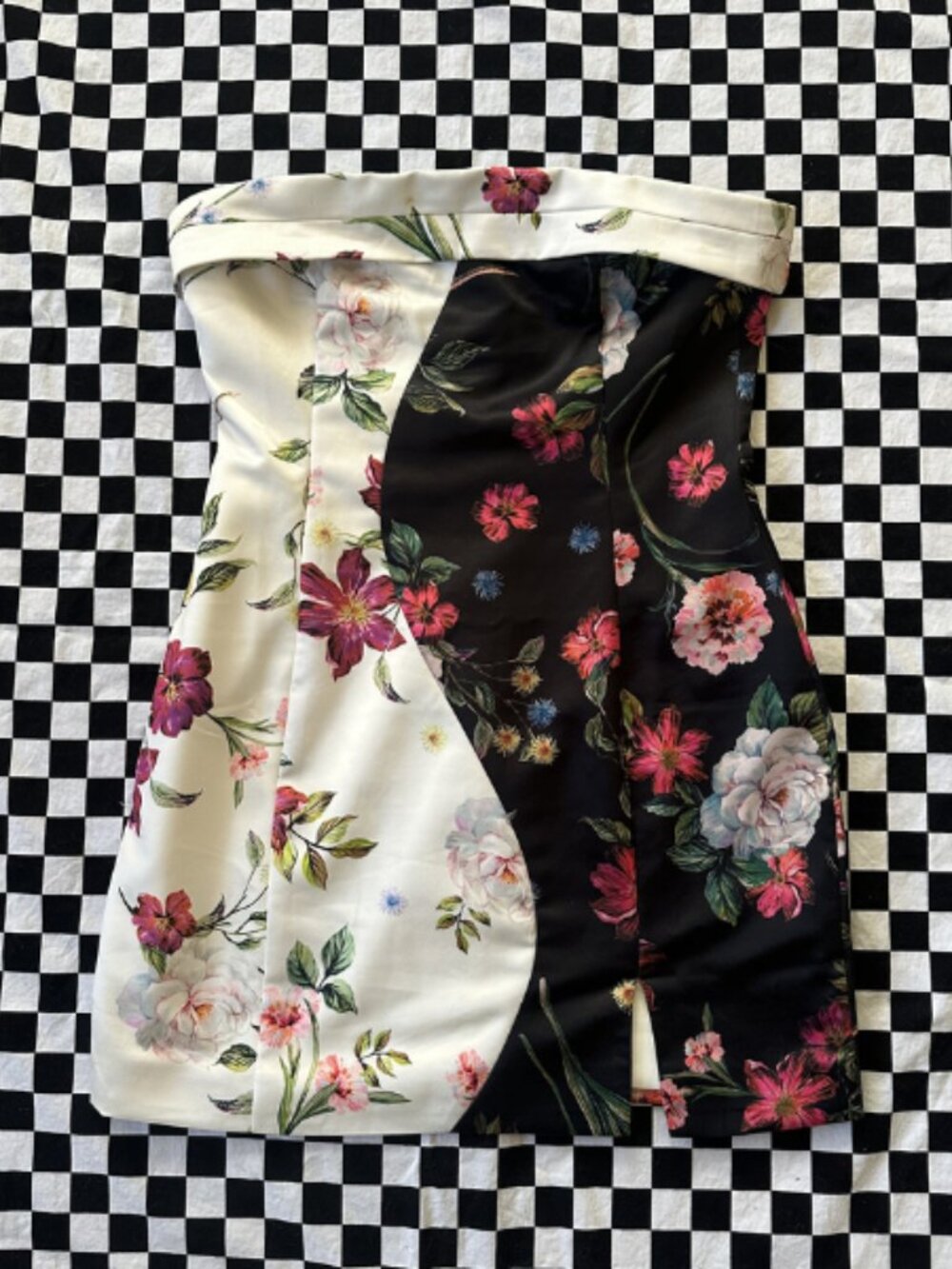 Runaway The Label Strapless Floral Dress